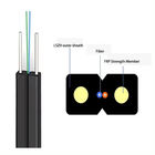 FTTH Fiber Optical Drop Cable for Indoor GJXFH with 2 FRP Steel Wire Strength Member