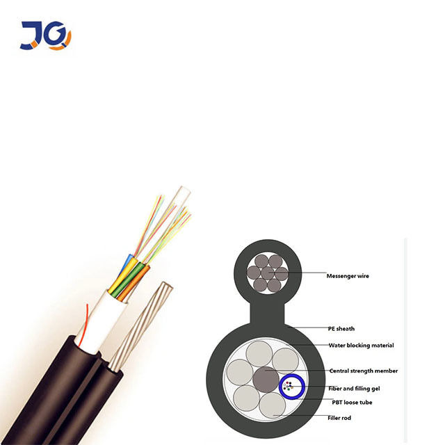 Self Supporting Aerial Figure 8 GYTC8Y GYTC8S 24/48/96 Core Fiber Optic Cable