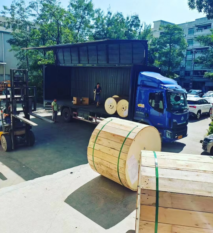 공장 재고 야외 이중 장갑 GYTS53-96 코어 광섬유 케이블 이중 자켓 G652D 당일 배송 14