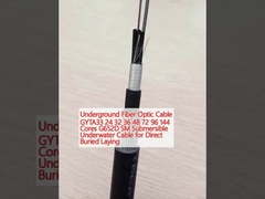 지하 광섬유 케이블 GYTA33 24 32 36 48 72 96 144 코어 G652D SM 직접 묻어 놓을 수 있는 잠수용 수중 케이블