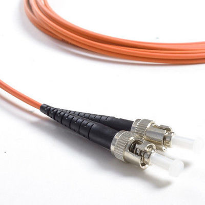 Duplex Orange UPC MultiMode 2m 3.0mm ST Fiber Optic Patch Cord