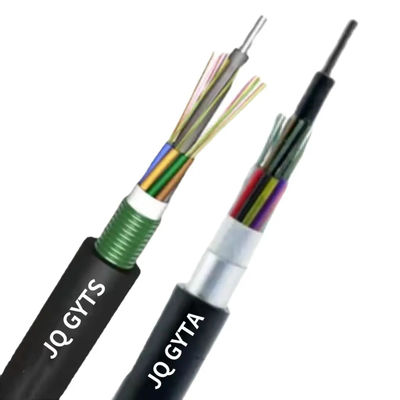 GYTS Outdoor Armored Fiber Optic Cable Single Mode 24 48 Core HDPE Jacket