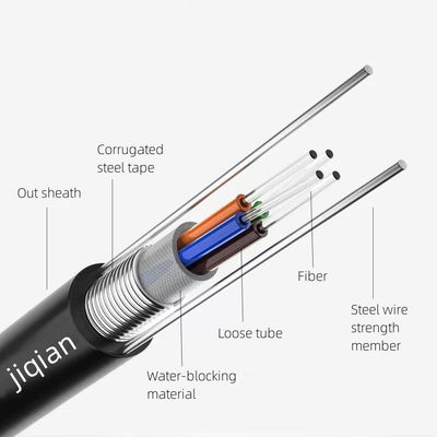 품질  Outdoor Aerial GYXTW Fiber Optic Cable Factory Direct 2 to 24 Core G652D Steel Armored 공장