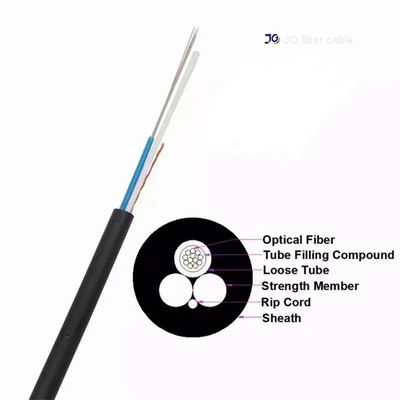 High Strength ASU Outdoor Fiber Optic Cable with Unitube Design for Long Span Aerial Installations