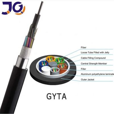 GYTA Armored Optical Fiber Cable 2 144 Cores Stranded Loose Tube Direct Burial Duct