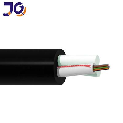 Two FRP Aerial 12 Core ASU 80 Drop Fiber Optic Cable GYFFY Outdoor FTTH Cable Factory Price