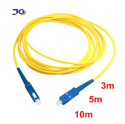 품질  Duplex OS2 9 125um SC to LC Single Mode Fiber Optic Patch Cord Low Loss 공장