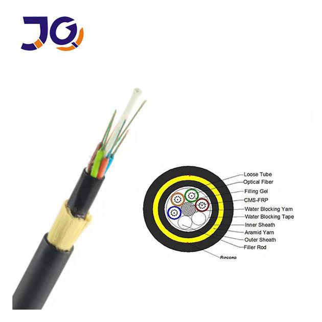 ADSS Double Jacket 12–24 Core Outdoor Single-Mode Fiber Optic Cable G652D