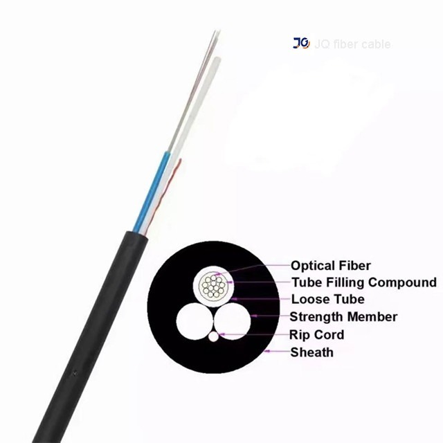 High Strength ASU Outdoor Fiber Optic Cable with Unitube Design for Long Span Aerial Installations