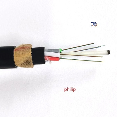Aramid 털실로 넣어지는 금속 ADSS 옥외 광학 섬유 케이블 HDPE 없음