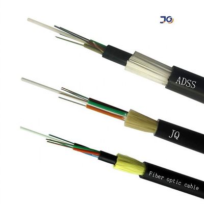 Aramid 털실을 가진 금속 단 하나/두 배 재킷 다 핵심 ADSS 광학 섬유 케이블 없음