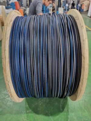 장거리 통신 야외 항공 철선 강화 GYXTY 1km 장갑 광섬유 케이블 얇은