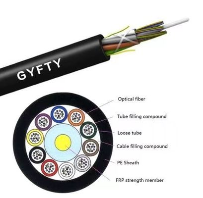 공기 또는 도트 네트워크 야외 IP68 GYFTY 대량 코어 8mm 9mm 11mm 14mm 16mm PE 재킷 광섬유 케이블