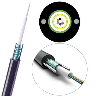 GYXTW 광섬유 케이블 단일 모드 장갑 HDPE 껍질 공기 유관 광 케이블