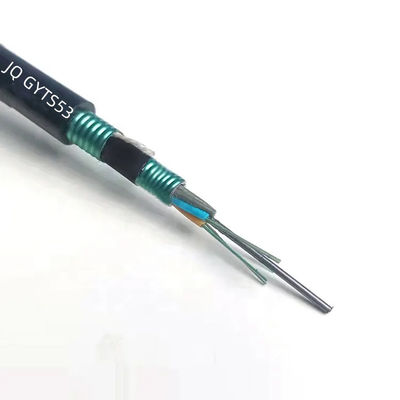 12 24 48 96 코어 싱글 모드 G652d 외관 유관 공기 광섬유 케이블 GYTA53 GYTS53