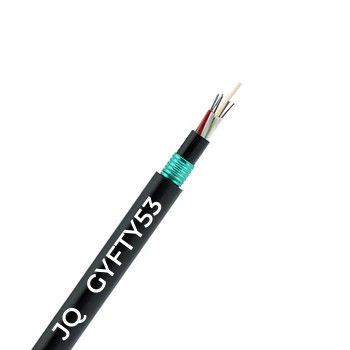 GYFTY53 이중 껍질 장갑 야외 케이블 비 금속 강도 멤버 광섬유 케이블