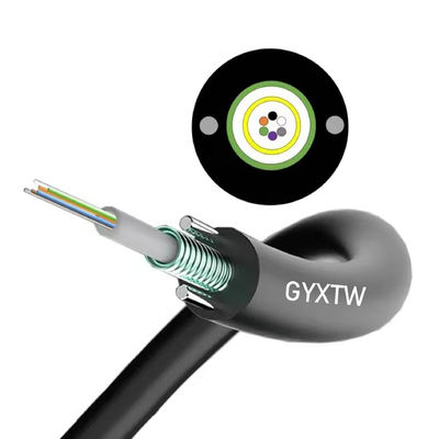 외관 에어 론 4 코어 GYXTW 광섬유 케이블 6 8 12 코어 24 코어 광섬유 케이블