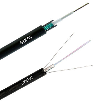 GYXTW 광섬유 케이블 PSP 철강 테이프 장갑과 함께 두 개의 병렬 철강 유선과 외부 통신을 위한 젤로 채워진 느슨 파이프