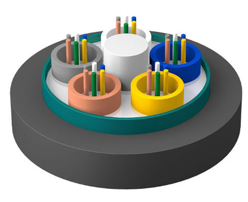 옥외 장갑 광섬유 케이블 GYTZS 방화 방지 재킷 LSZH 외면 껍질 케이블