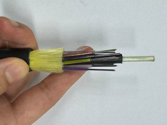 12 24 32 48 72 96 144 코어 야외 광섬유 케이블 ADSS 케이블 스판 150 100 200M