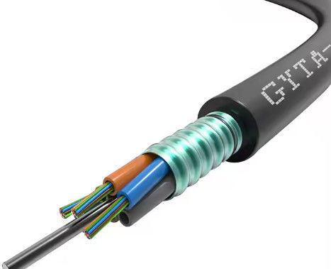48 72 96 144 288 코어 스트랜드 된 느슨 튜브 광섬유 케이블 GYTA GYTS 도크트 매장 통신 케이블