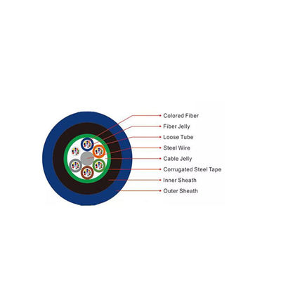 12 24 코어 싱글 갑옷 더블 자켓 불 retardant MGTSV 광업 광섬유 케이블