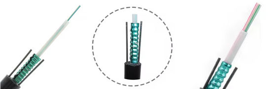 맞춤형 GYXTW 장갑 2 4 6 8 12 24 코어 싱글 모드 광섬유 케이블 6mm 7mm 8mm 메신저