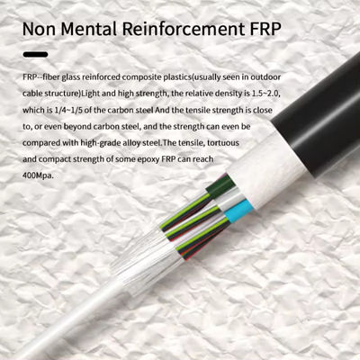 72 코어 GYFTY 젤로 채워진 비금속 강도 멤버 통신 광섬유 케이블