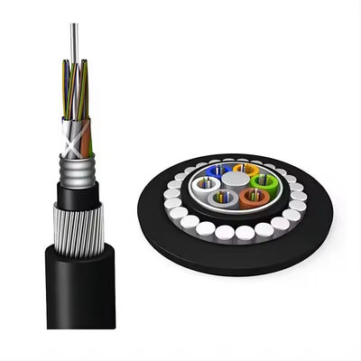 72 코어 GYTA33 직접 매장 잠수함 광섬유 케이블 설치류 방지 장갑 광섬유 케이블