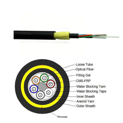 프리미엄 ADSS 듀얼 셰이드 광섬유 케이블 스판 400m 24 48 72 96 144 288 코어
