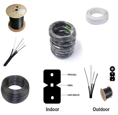 GJYXCH 광섬유 드롭 케이블 1-4 코어 FTTH G652D 심플렉스 실내 1km 2km