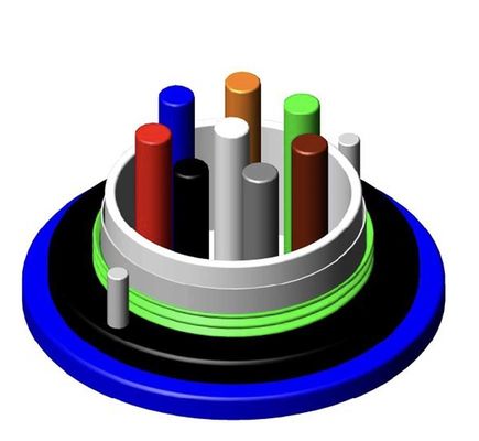 MGXTSV 광섬유 케이블 난연 LSZH 아머드 광산 덕트 통신