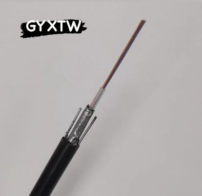 외관 단일 모드 오버헤드 장갑 광섬유 케이블 Gyxtw 2 4 6 8 12 24 코어 광섬유 케이블