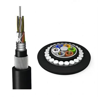 24 48 코어 수중 장갑 광섬유 케이블 GYTA33 GYFTY33 스트랜드 풀 튜브