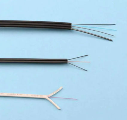 광섬유 케이블 1 2 4 코어 GJYXCH/GJYXFCH 철선 FTTH 드롭 케이블 G657A 야외용