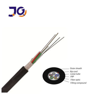 GYFTY 외관 도관 설치 광섬유 케이블 단일 모드 24 48 코어 HDPE 자켓