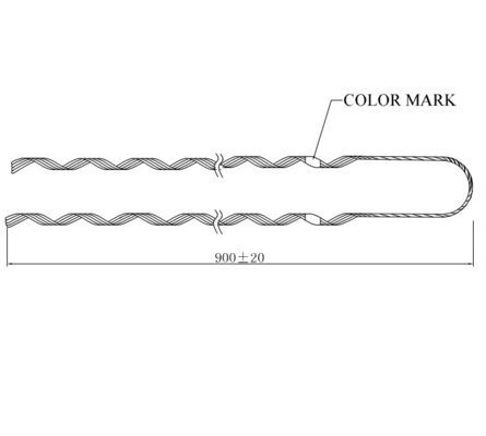 전형 텐션 클램프 가이 스트립 ADSS 케이블 액세서리 정교한 끝 가이 손잡이