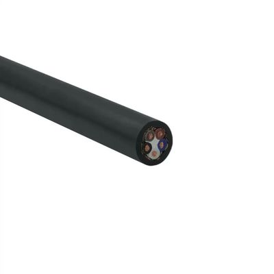 야외 하이브리드 광섬유 PVC LSZH RVVP 케이블, 2/3/4/5/6 코어 Cat6 FTP 나선형 차폐 순수 구리 제어 신호 케이블