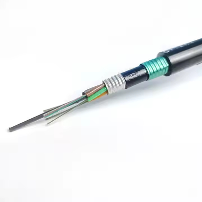 공장 재고 야외 이중 장갑 GYTS53-96 코어 광섬유 케이블 이중 자켓 G652D 당일 배송