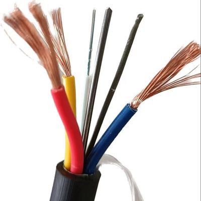2 Copper Wire OPLC 4 Core Outdoor Optical Cable YOFC Single Mode Optical Power Composite Cable