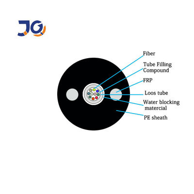 유니 튜브 G652D는 4 핵심 광섬유 케이블을 강화했습니다