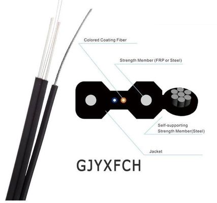 2Core FTTH 광 섬유용 드롭 케이블