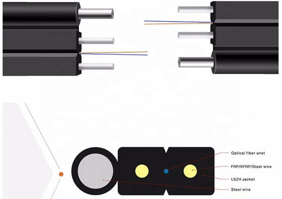 20kgs/Km G657A1 FRP FTTH  광 케이블