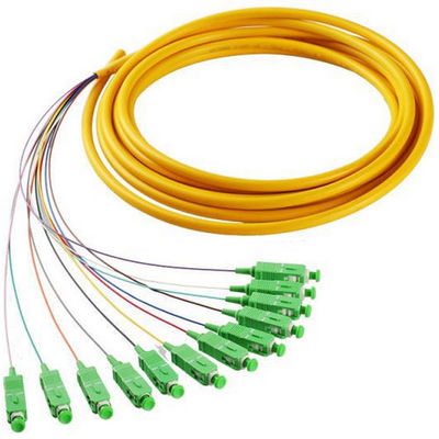 OEM  FTTH 62.5/125 um 섬유  SC APC 땋아 늘인 머리