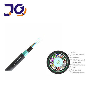 GYFTY53 이중 껍질 장갑 야외 케이블 비 금속 강도 멤버 광섬유 케이블