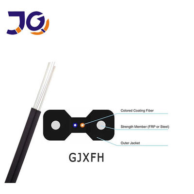 1/2/4 코어 실내 광섬유 드롭 케이블 GJXH-2B6 FTTH g657A2 LSZH 재킷