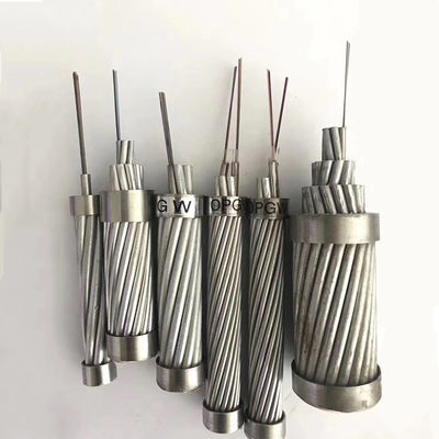 2 킬로미터 4 핵심 광복합 가공지선 단일모드 야외 광섬유 케이블