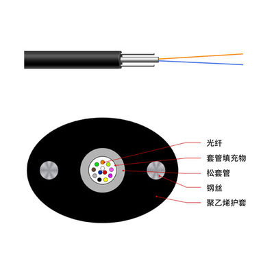 강선 강도 부재 FTTH 광섬유 케이블 GYXTPY
