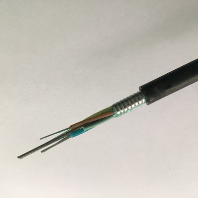 알미늄 테이프 G652D 6 핵심 단일모드 무장한 광섬유 케이블