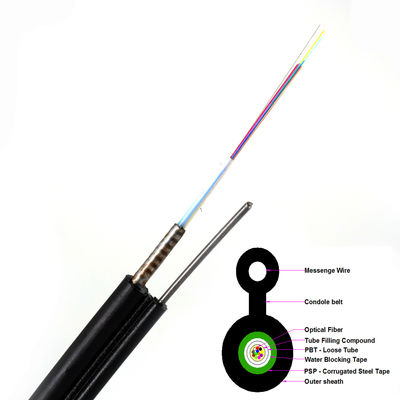 HDPE는 4 핵심 공기 광섬유 케이블 Fig 8 GYXTC8S를 입힙니다